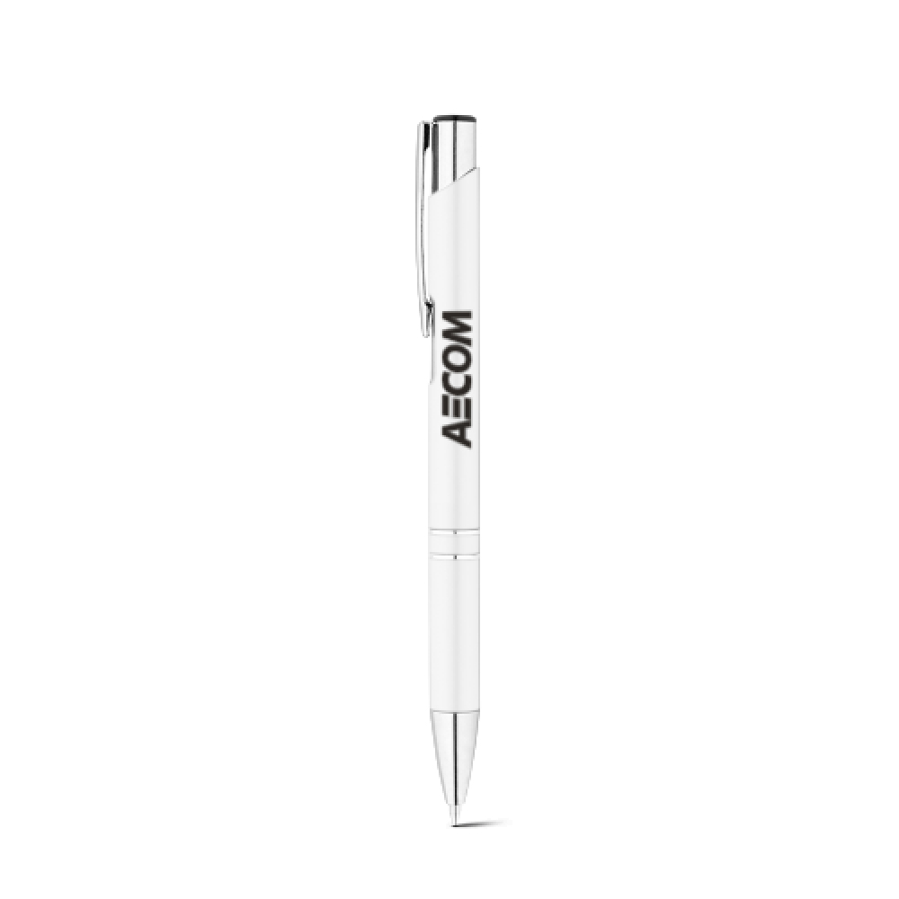 ReBeta Recycled Aluminium Ballpoint Pen - White